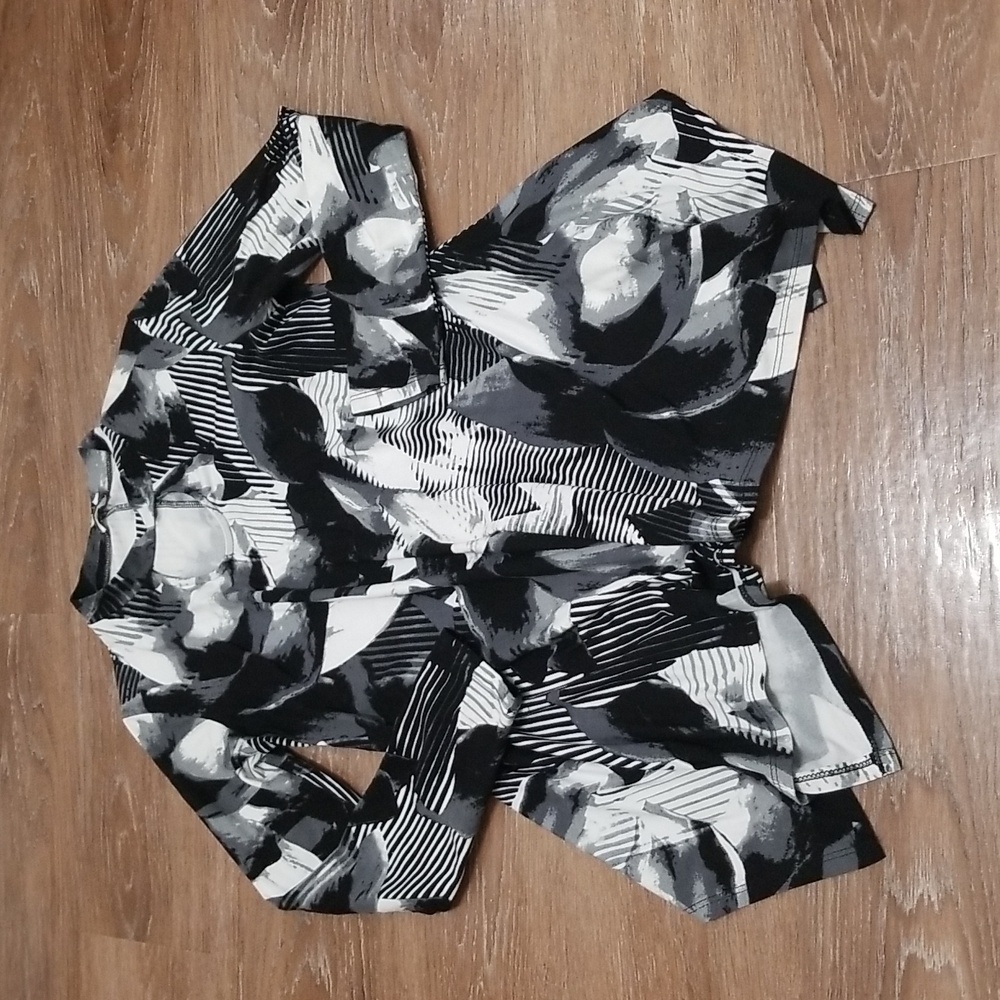(S) Clientele Made in Canada Cutout Assymetrical Top Eccentric Fancy Date Night